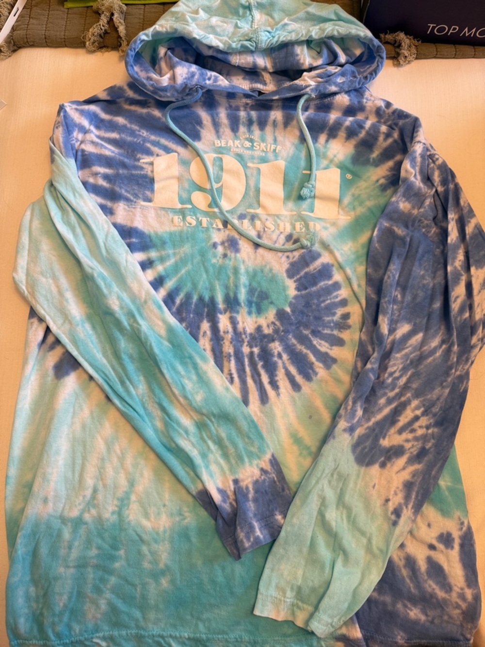 MV Sport Blue & Teal Tie-Dye Hoodie Sweatshirt